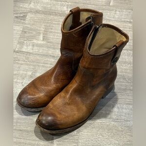 Frye Women's Brown Leather Heeled Boots